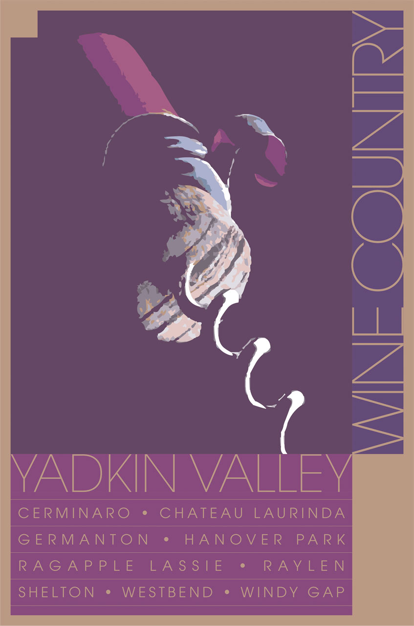 Yadkin Valley Wine Poster