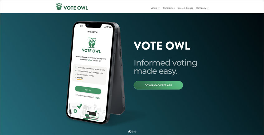 Vote Owl Homepage