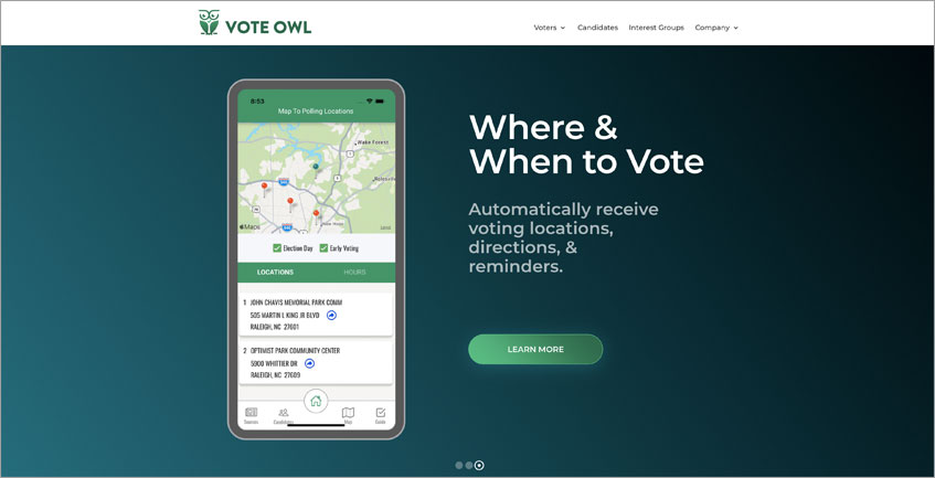 Vote Owl Homepage